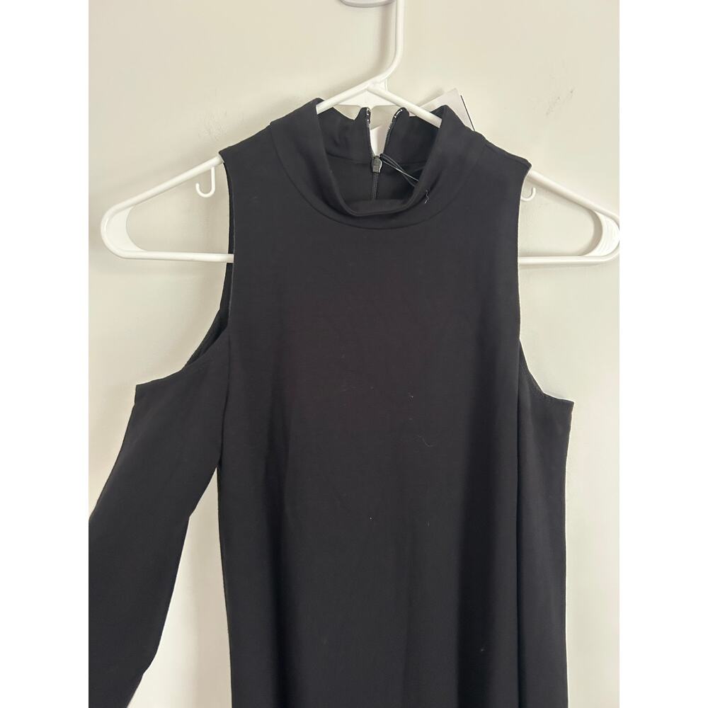 twenty Black Knit Cold Shoulder Dress - Black - XS - NWT - Picture 4 of 8